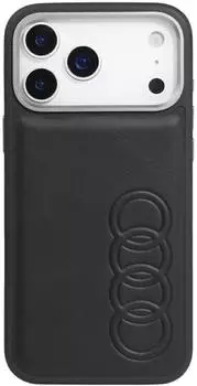 Audi Kunstleder MagSafe H&uuml;lle Apple iPhone 17 Pro Schwarz