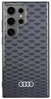 Audi IML Stitching Pattern Case H&uuml;lle f&uuml;r S24 Ultra S928 Schwarz hardcase