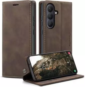 CaseMe Bookcase Samsung Galaxy S26 Brown