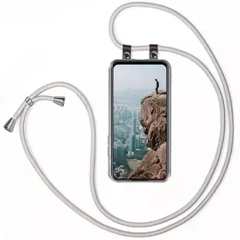moex Hülle Oppo A52 Handykette Free Spirit Hellgrau