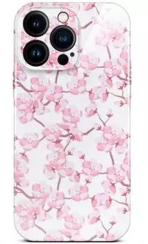 ONEFLOW H&uuml;lle Apple iPhone 15 Pro Max Flower Cover Sakura Breeze Kirschbl&uuml;ten Blumen