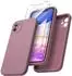 LuxusKollektion iPhone 11 Silikon-Hülle lila mit 2x Schutzfolie, stoßfest