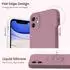 LuxusKollektion iPhone 11 Silikon-Hülle lila mit 2x Schutzfolie, stoßfest