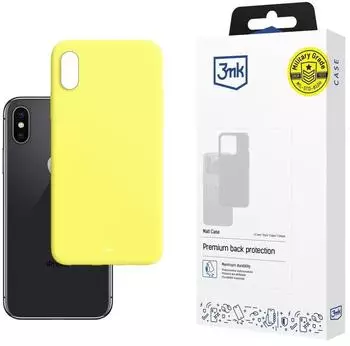 3mk Matt Case for iPhone X / XS Yellow