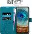 Cadorabo Hülle für Nokia X10 / X20 Blau Blumen Flower