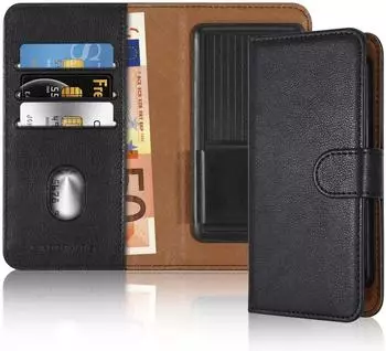 Cadorabo Flip Case Book Cover für Motorola MOTO G72, Kunstleder, schwarz (DE-192761)