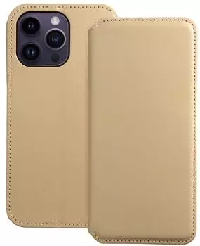 König Design iPhone 14 Pro Max Kunstleder Wallet Case, gold
