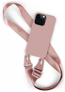 moex HoverCover iPhone 13 Pro Handyh&uuml;lle mit breitem Band (Altrosa)