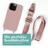 moex HoverCover iPhone 13 Pro Handyhülle mit breitem Band (Altrosa)