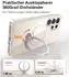 LuxusKollektion Samsung Galaxy S25 Ultra Hülle transparent mit 360° Magnet-Standring