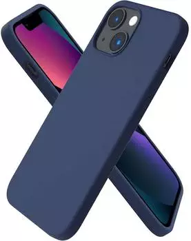 LuxusKollektion iPhone 13 Mini Silikon Case, marineblau (5,4")