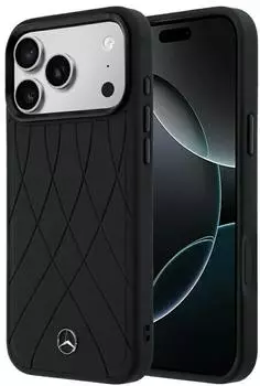 CG Mobile Crossed Lines MagSafe Hülle für iPhone 18 Pro Max, Kunstleder, schwarz