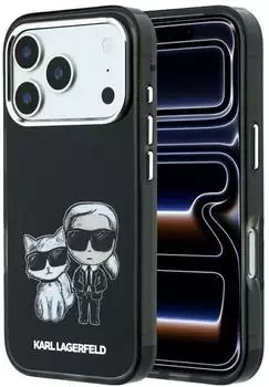 CG Mobile Smooth Karl & Choupette Bodies Sketch MagSafe Hülle, Kunstleder, schwarz (iPhone 18 Pro)