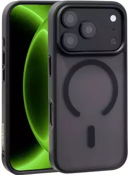 Renkforce iPhone 18 Pro Backcover, schwarz/transparent, MagSafe-kompatibel (RF-7576226)
