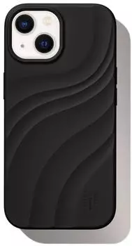 iDeal of Sweden MagSafe Soft Swirl Silikon Cover Velvet Black Apple iPhone 13 / 14 / 15 / 16e / 17e