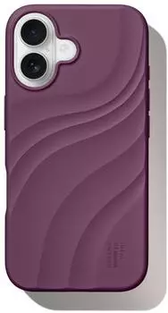 iDeal of Sweden MagSafe Soft Swirl Silikon Cover Velvet Plum Apple iPhone 17 Pink Violett