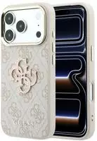 Handyh&uuml;lle f&uuml;r iPhone 18 Pro Max / 17 Pro Max, Guess 4G Big Resin Logo, Rosa...