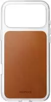 Nomad NM017736858, Nomad Clear Leather Case - saddle (Horween) - iPhone 18 Pro Max/17