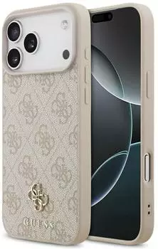 Guess H&uuml;lle 4G Small Classic Logo MagSafe f&uuml;r Apple iPhone 18 Pro Max / iPhone 17 Pro Max Pink