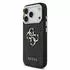 Guess Hülle PU 4G Metall Logo Gurt für Apple iPhone 18 Pro / iPhone 17 Pro Schwarz