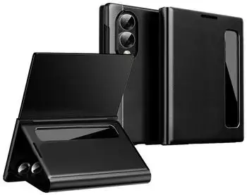 Wigento Klapp-H&uuml;lle f&uuml;r Samsung Galaxy Z Fold8 5G, View Window, magnetisch, Kunstlederoptik, 360&deg; Schutz (71756)