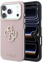 Grained & Big Resin Logo Case for iPhone 18 Pro Max / 17 Pro Max - Pink