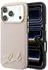 Karl Lagerfeld Hülle Grained Resin Signature Logo MagSafe Apple iPhone 18 Pro / 17 Pro Pink