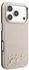 Karl Lagerfeld Hülle Grained Resin Signature Logo MagSafe Apple iPhone 18 Pro / 17 Pro Pink