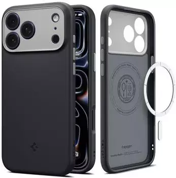 Spigen Nano Pop MagSafe H&uuml;lle f&uuml;r iPhone 17/18 Pro Max, schwarz (ACS12142)