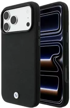 BMW Kevlar Metal Logo MagSafe Case Apple iPhone 18 Pro / 17 Pro Schwarz