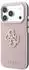 Guess Hardcase Grained Big Resin Logo, iPhone 17 Pro / 18 Pro, pink (GUHCP18L6PSS4RGP)