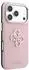 Guess Hardcase Grained Big Resin Logo, iPhone 17 Pro / 18 Pro, pink (GUHCP18L6PSS4RGP)