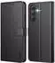 LuxusKollektion Galaxy A54 5G Klapphülle Kunstleder, schwarz, Kartenfächer (A54 5G)