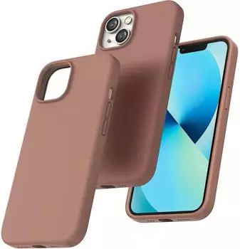 LuxusKollektion H&uuml;lle Apple iPhone 13 Silikon sto&szlig;fest Antirutsch kratzfest Braun