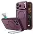 ESR Classic Hybrid HaloLock Stash Stand Hülle, frosted burgunderrot (iPhone 17 Pro / 18 Pro) (1A90900402)