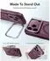 ESR Classic Hybrid HaloLock Stash Stand Hülle, frosted burgunderrot (iPhone 17 Pro / 18 Pro) (1A90900402)