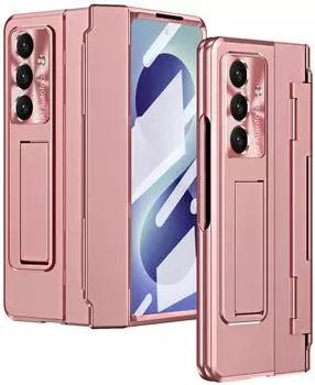 Wigento Handyh&uuml;lle Klapph&uuml;lle + Display Folie Samsung Galaxy Z Fold8 Ultra 5G Pink