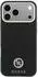 Guess Grained Round Strass Logo MagSafe Hülle für Apple iPhone 18 Pro Max / 17 Pro Max Schwarz