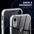 ONEFLOW Cushion Case iPhone XR, Silikon transparent, Bumper Backcover (Weiß)
