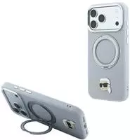 Handyh&uuml;lle f&uuml;r iPhone 18 Pro / 17 Pro, Karl Lagerfeld Ring Stand 360 Karl...