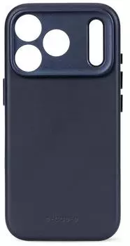 Decoded Leather Backcover iPhone 18 Pro, MagSafe, Midnight (D27IPO18PBC1MT)