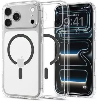 Spigen Ultra Hybrid MagSafe Case iPhone 18 Pro Max/17 Pro Max Clear Graphite