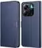 LuxusKollektion Klapphülle Redmi Note 14 4G Kunstleder dunkelblau mit Kartenfächern