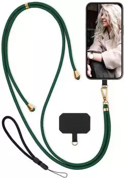 moex Unleash iPhone 13 mini Handykette mit Karabiner, gr&uuml;n