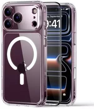 ESR Classic Hybrid HaloLock Set mit Displayschutz, transparent, iPhone 18 Pro Max / 17 Pro Max