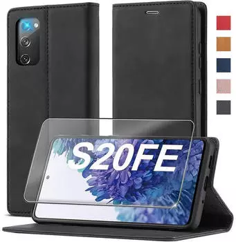 LuxusKollektion Galaxy S20 FE Flip Case Lederoptik, Magnetisch, Standfunktion, Kartenfach