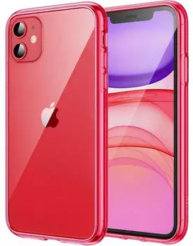 LuxusKollektion iPhone 11 Schutzhülle transparent, rot, PC/TPU
