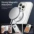LuxusKollektion iPhone 15 Pro Hülle MagSafe, transluzent matt, weiß