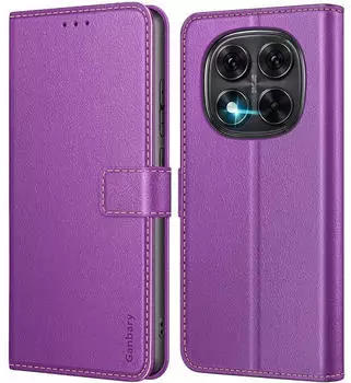 LuxusKollektion Klapphülle für Redmi Note 14 Pro / 14 Pro Plus 5G, Kunstleder, lila, Kartenfächer & Standfunktion
