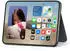 Apple iPhone Duo Folio mit Standfuß Navyblau